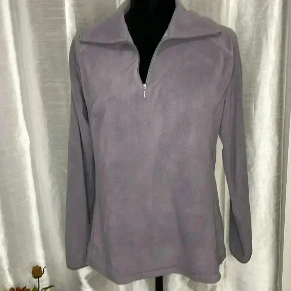 Columbia Women’s Large Lavender 1/4 Zip Long Sleeve Lightweight Pullover Top